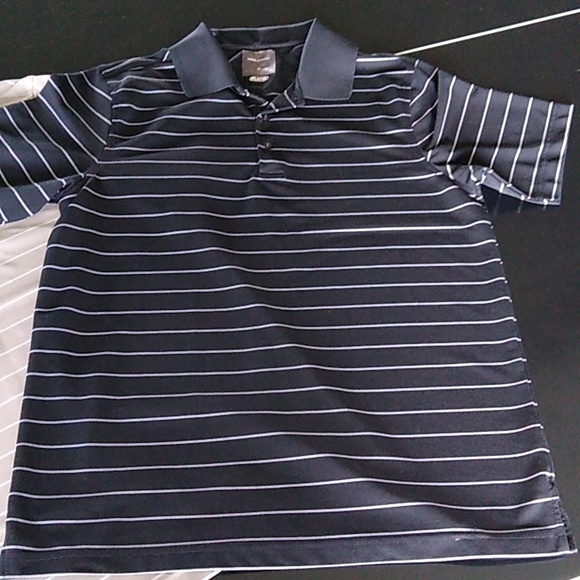 Tassco Elba GREG NORMAN PLAY DRY SHIRTS 1 BLACK 1 TAN STRIPED - Picture 5 of 13
